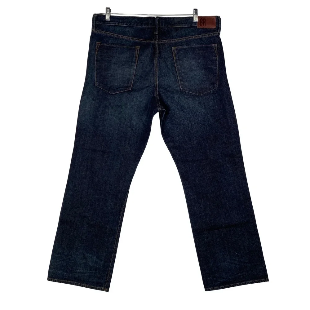 Banana Republic Mens Straight Leg Jeans Dark Wash‎ Indigo 100% Cotton 38x32